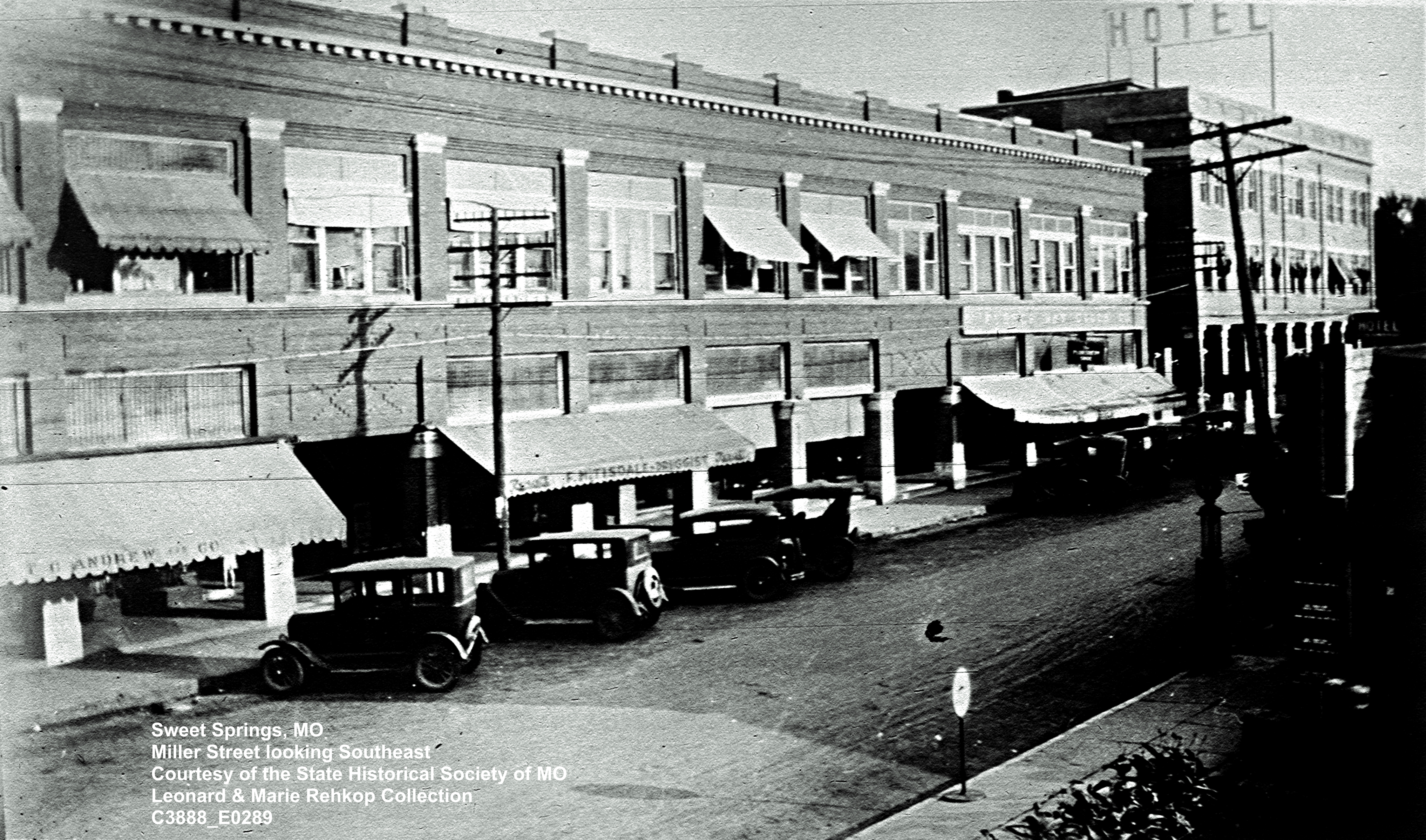 Miller Street Colonnade Building Hotel A. Peterson SHSMO C3888 E0289 Orig edited